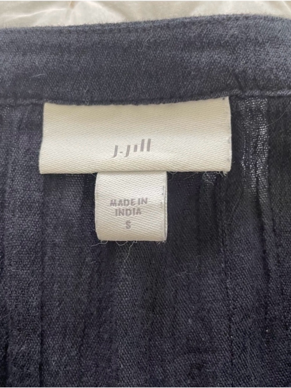 J. Jill Floral embroidered Long-Sleeve Top - navy and white - Picture 4 of 7